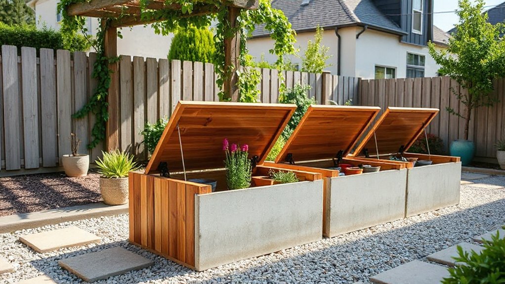 stylish functional garden storage