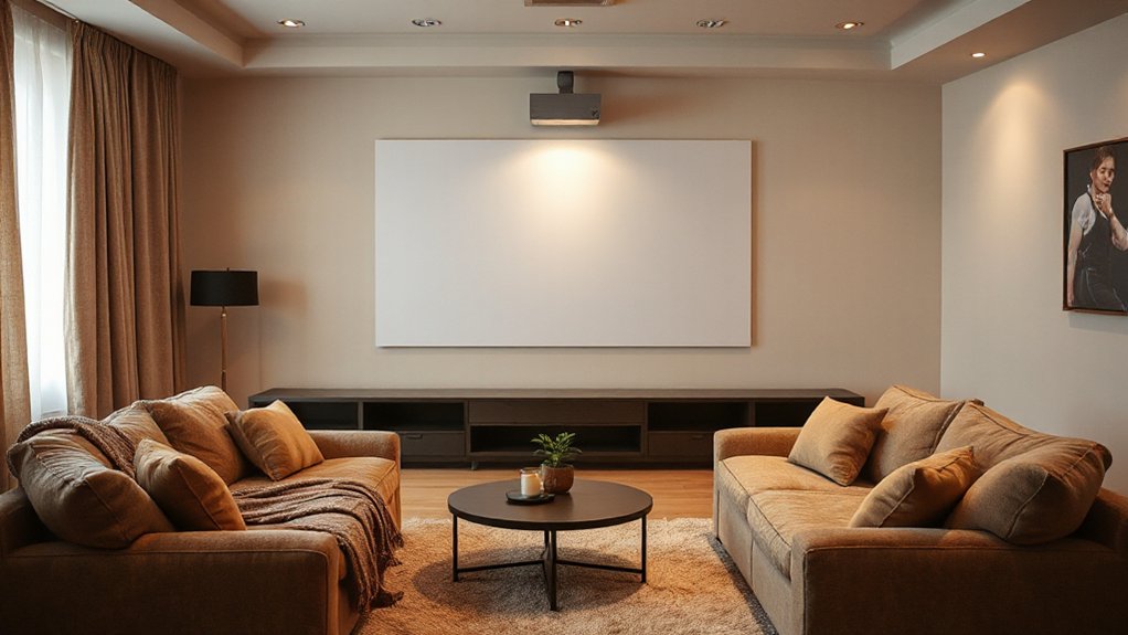 subtle calibrated projection walls