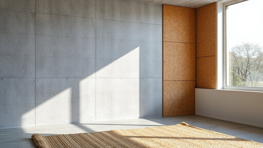 textured materials create cozy ambience