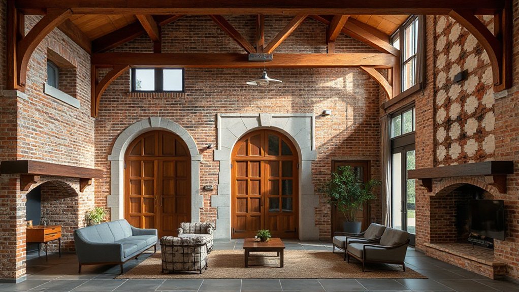 timber brick stone sleek