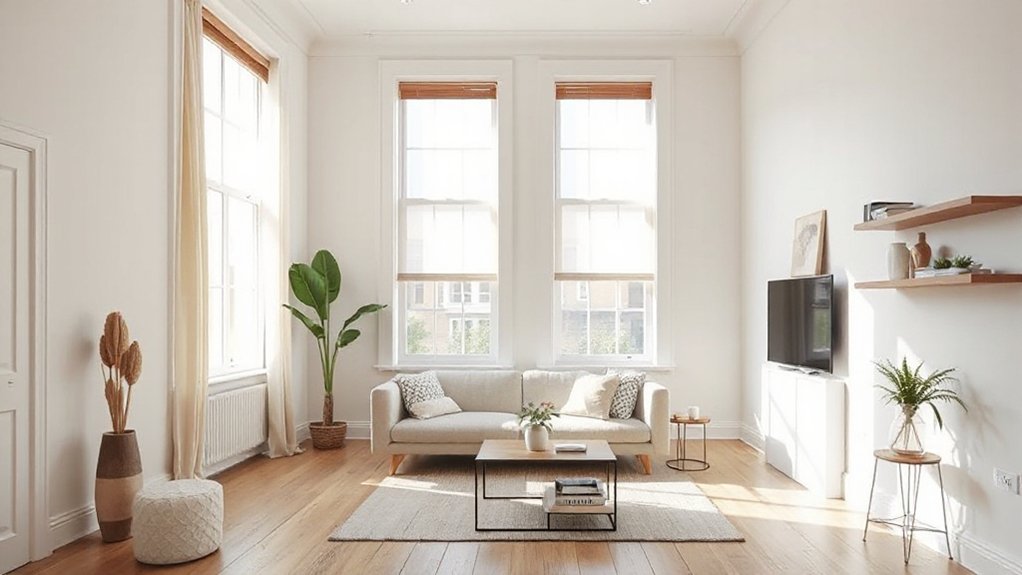 uncluttered light enhancing window treatments