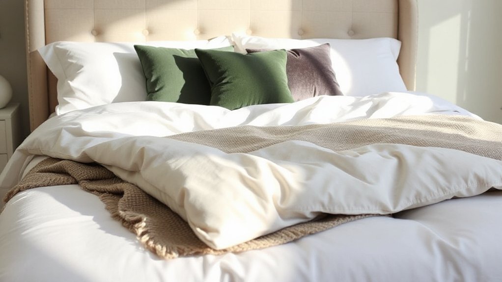 update bedroom with new bedding