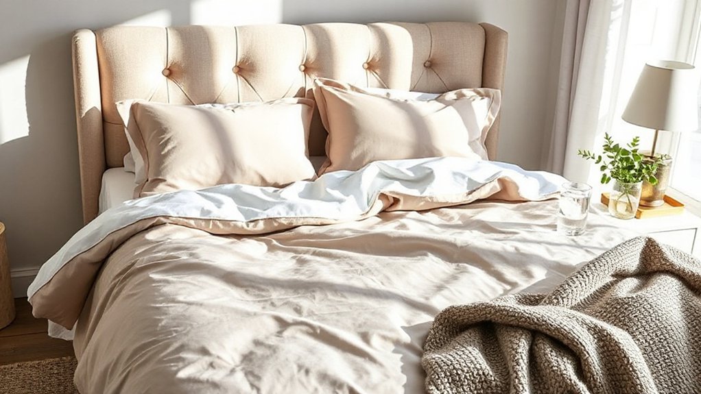 update bedroom with new bedding