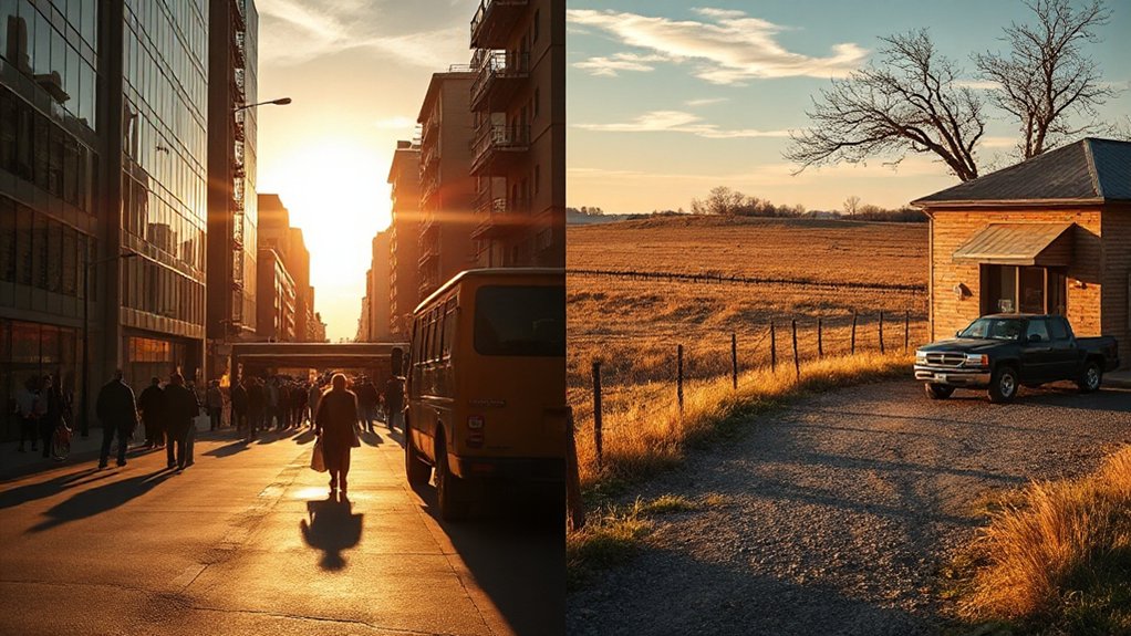 urban versus rural demand