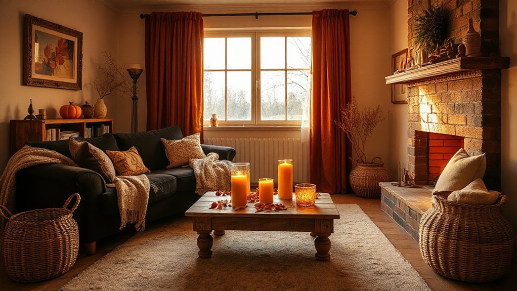 warm layered amber illumination