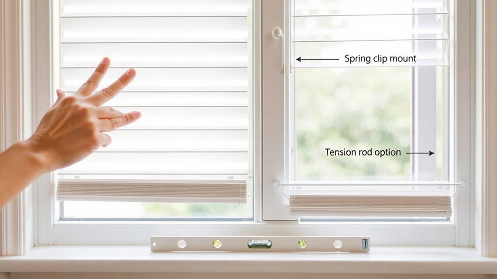 How To Install Window Blinds Without Drilling  no drill blind mounting options