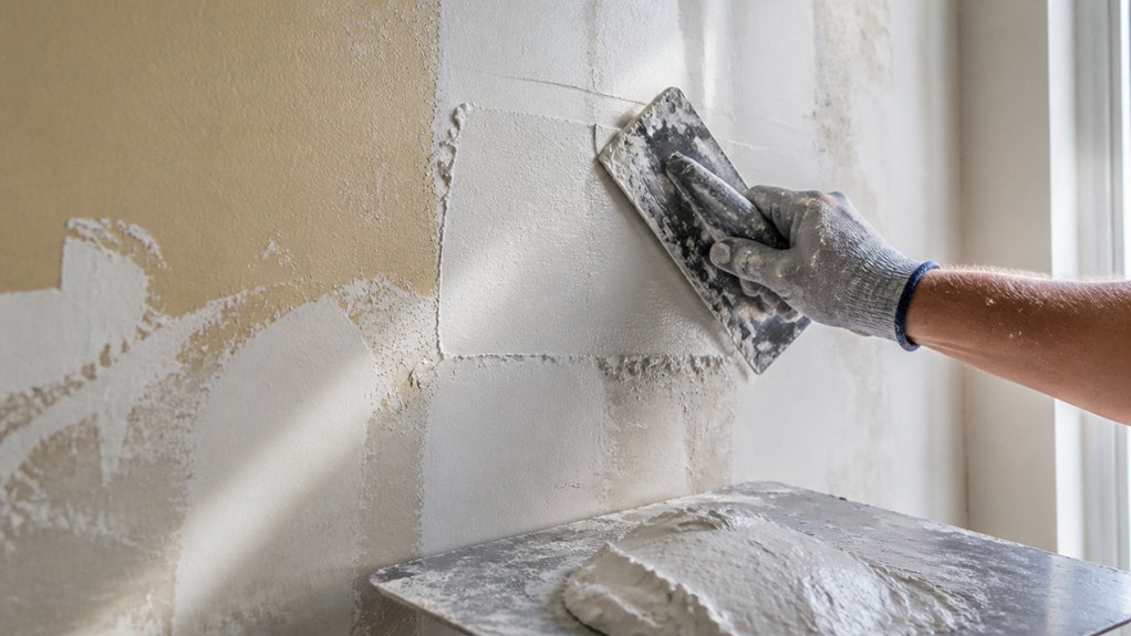plastering over painted surfaces