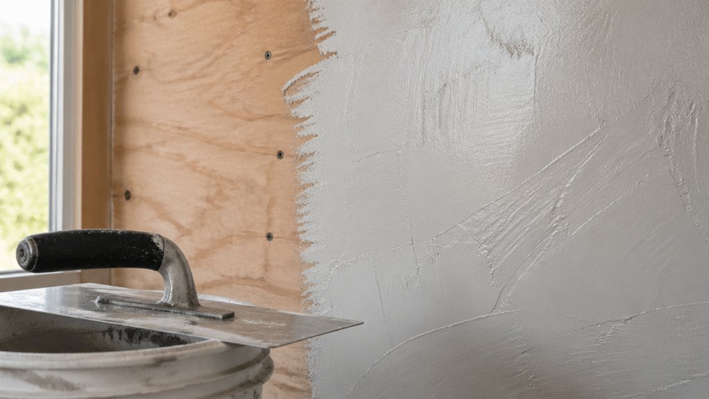 plastering over plywood possible
