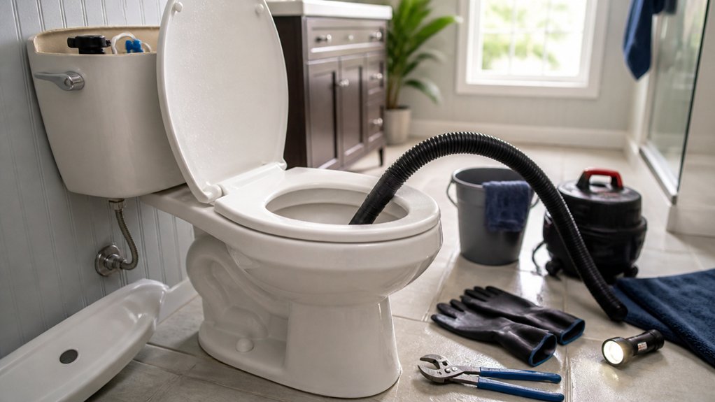 remove object from toilet