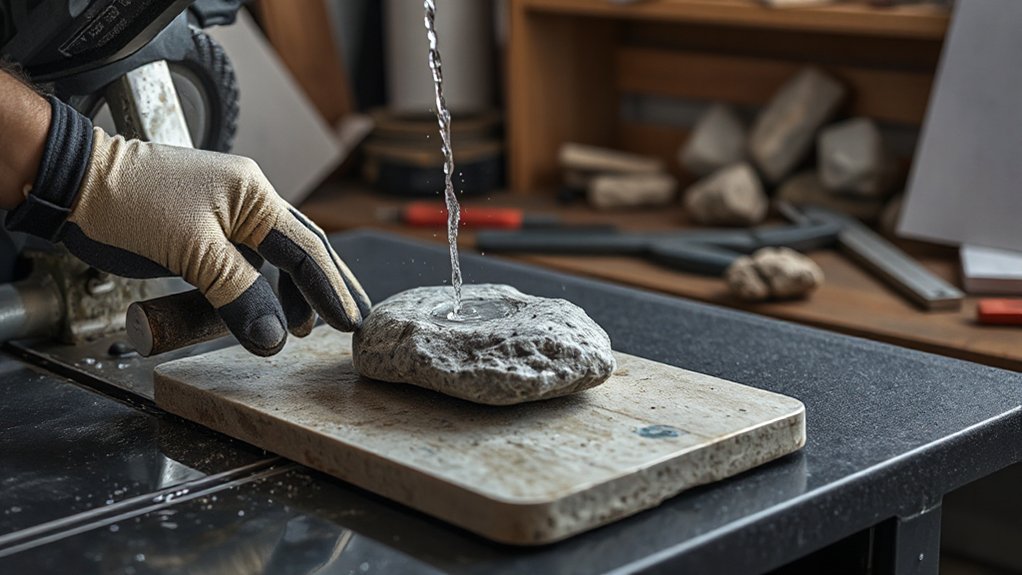 verify rock suitability before cutting